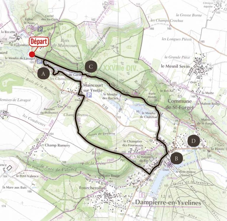 Circuit 12 - La balade Maincourt - Les randonnées de l'Yvette